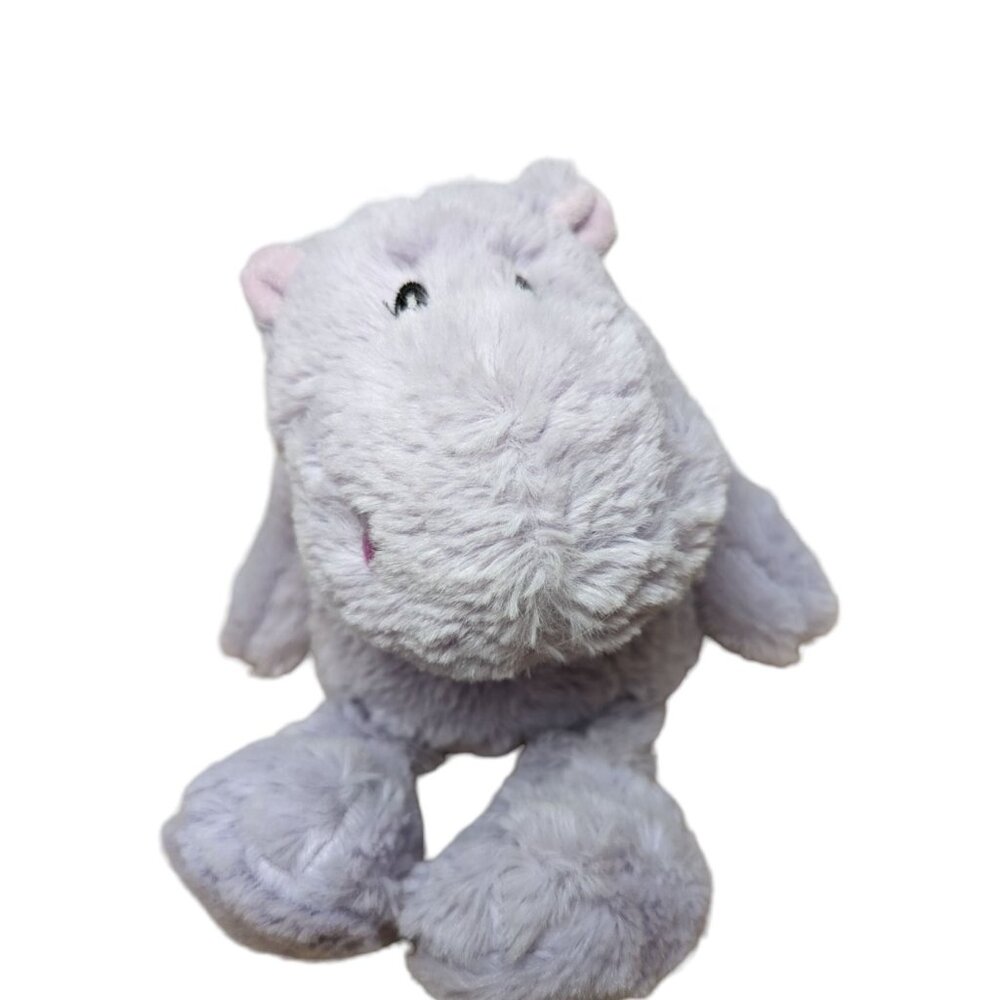 Cozy Hugs weighted stuffed‎ animal toy pale purple Hippopotamus 11x4x2 inch